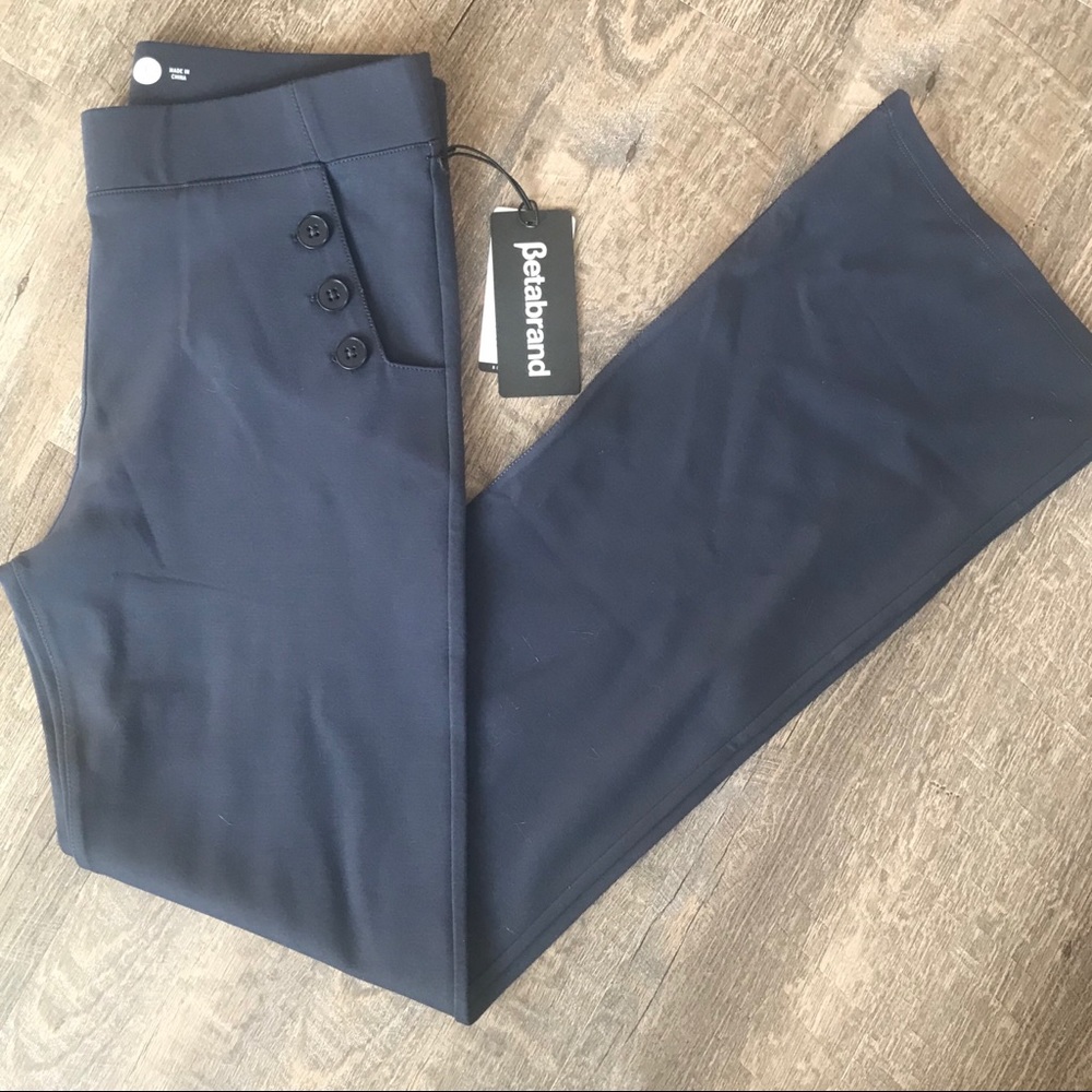 Blue Comfortable Yoga Dress Pants- never worn!